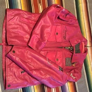 Women’s leather NFR jacket